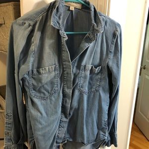 Cloth & stone Xs denim shirt